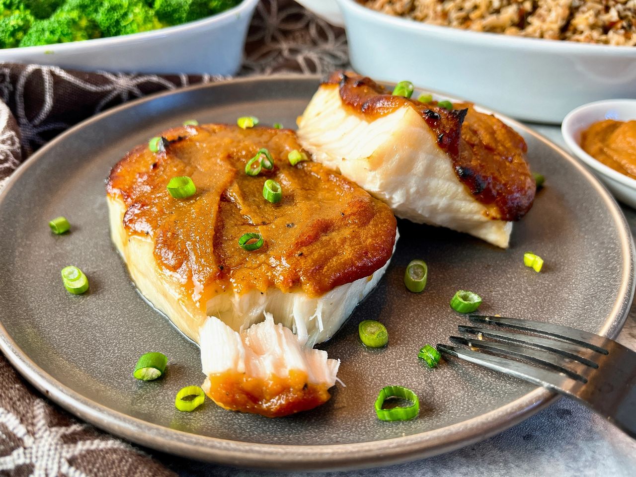 Miso and Soy Chilean Sea Bass Recipe