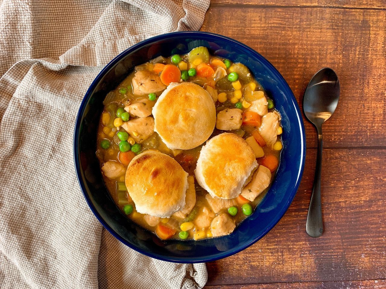 Chicken Pot Pie in a pie iron/pudgy pie maker! Quick, simple and