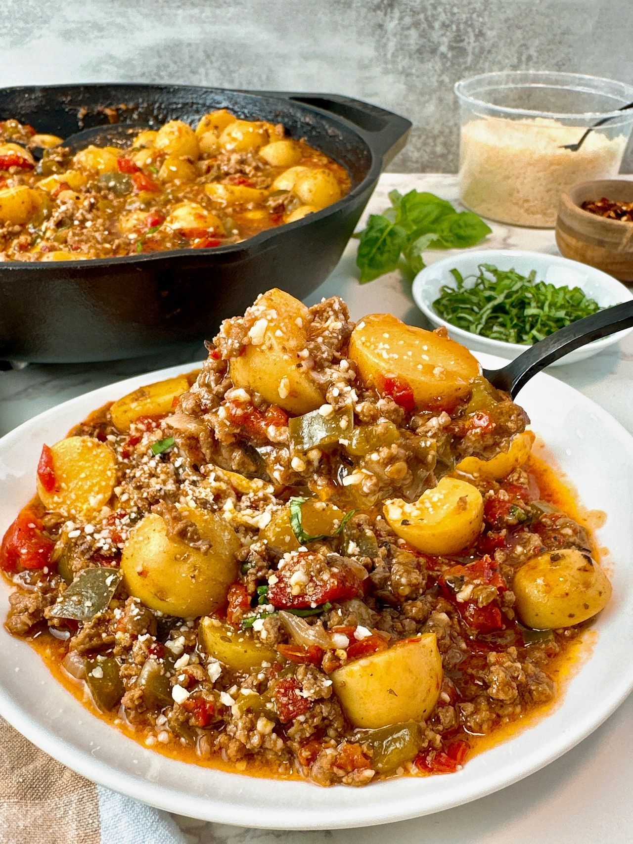 Italian Ground Beef and Potatoes - A Spicy Perspective