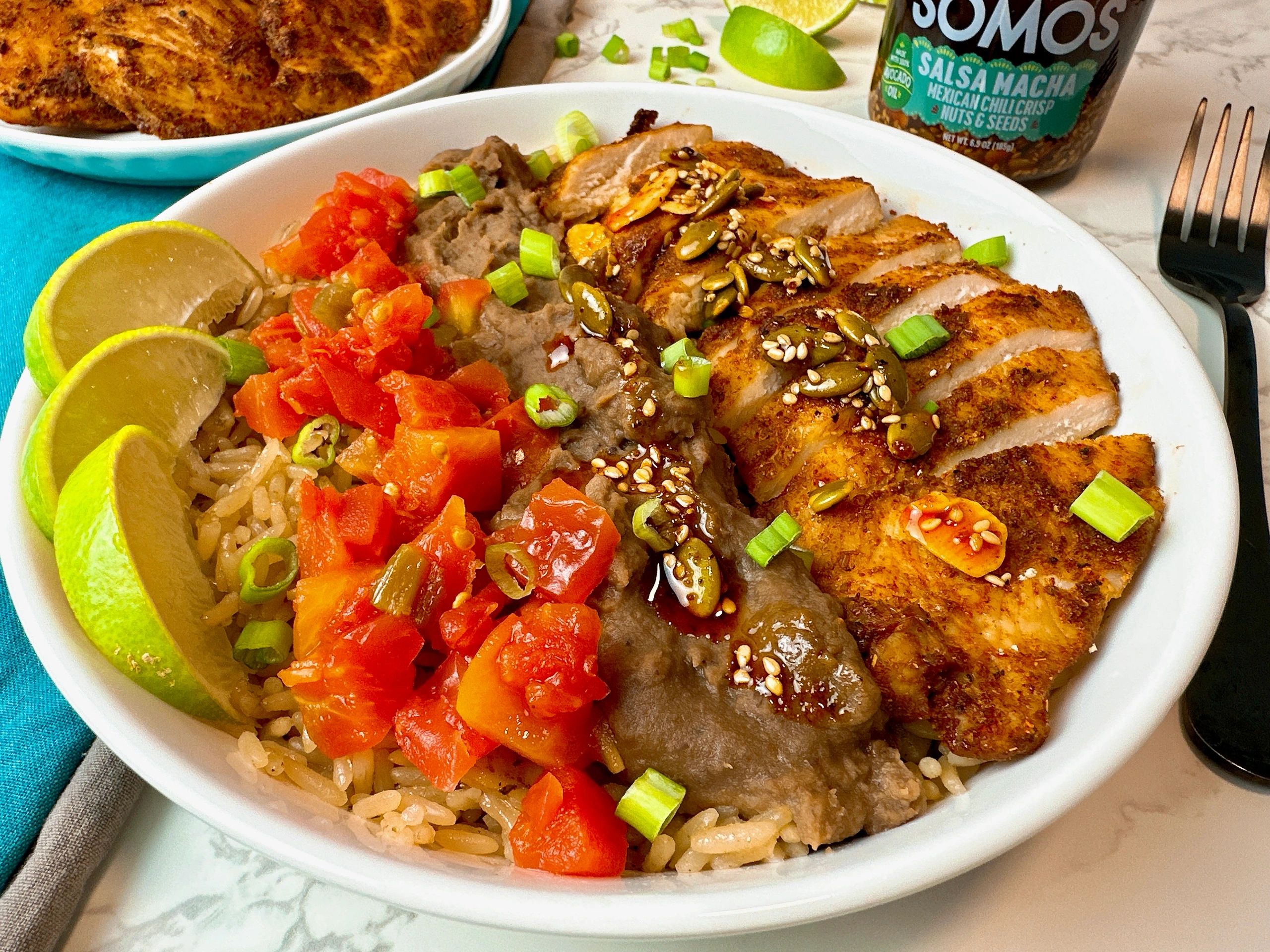 Mexican Chili Crisp Chicken Bowls