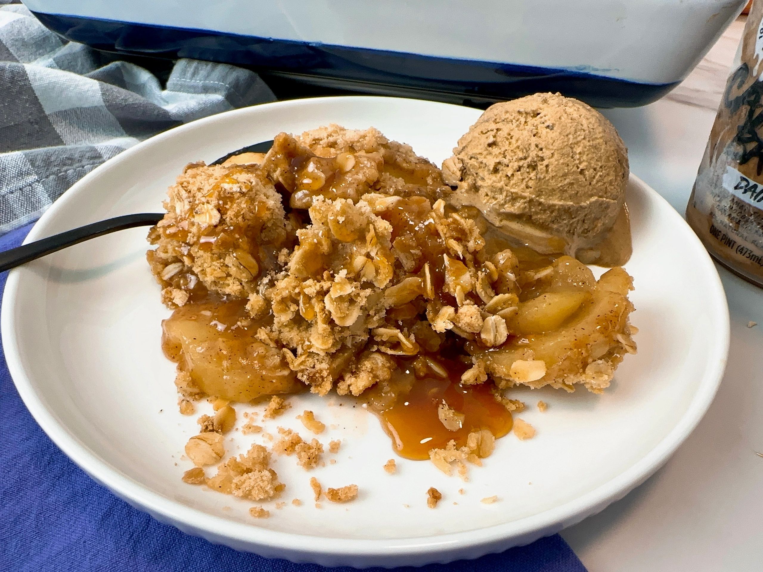 Irresistible Caramel Apple Crisp