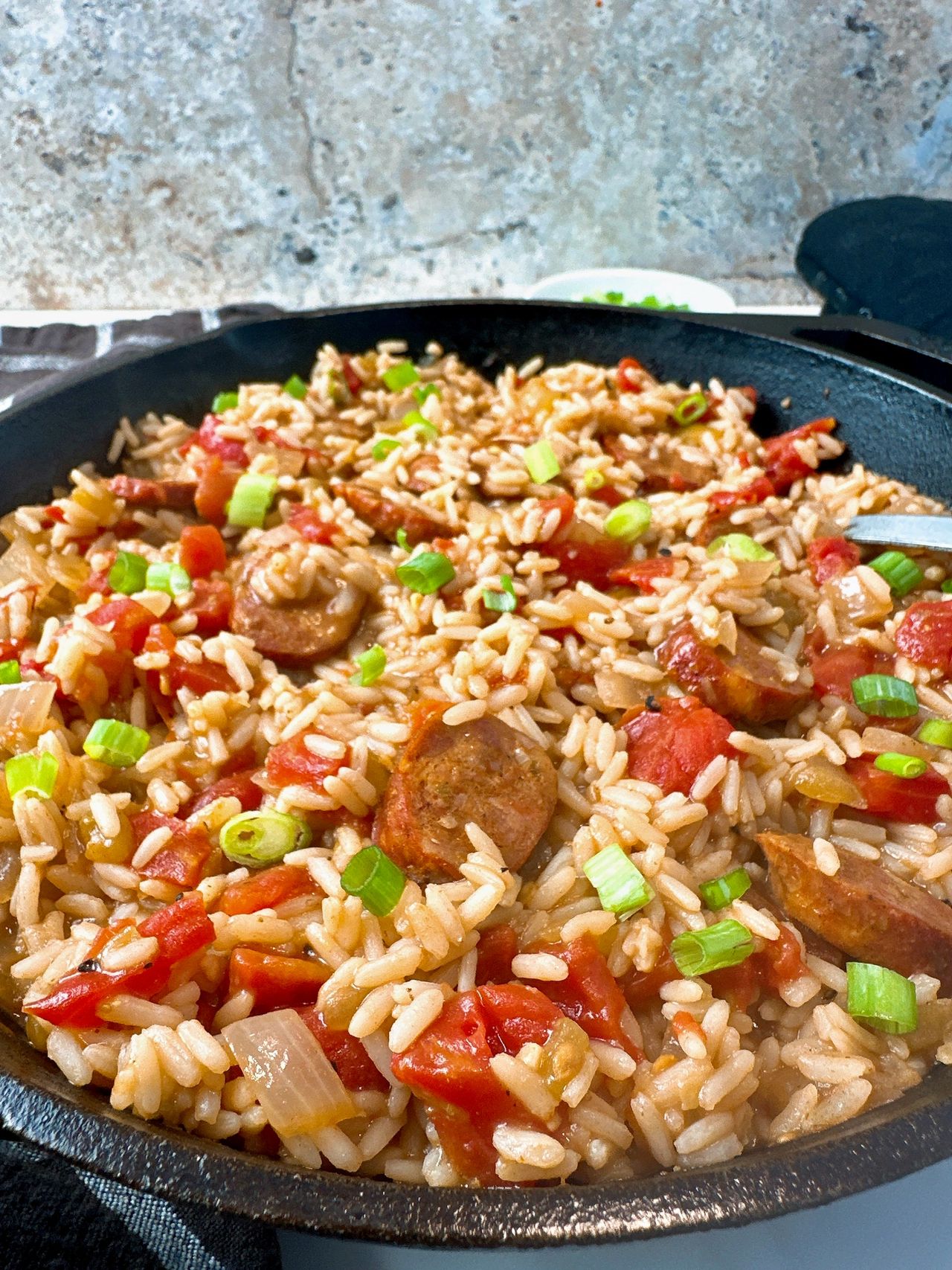 One-Pan Shrimp with Spanish Chorizo and Corn - Serving Dumplings