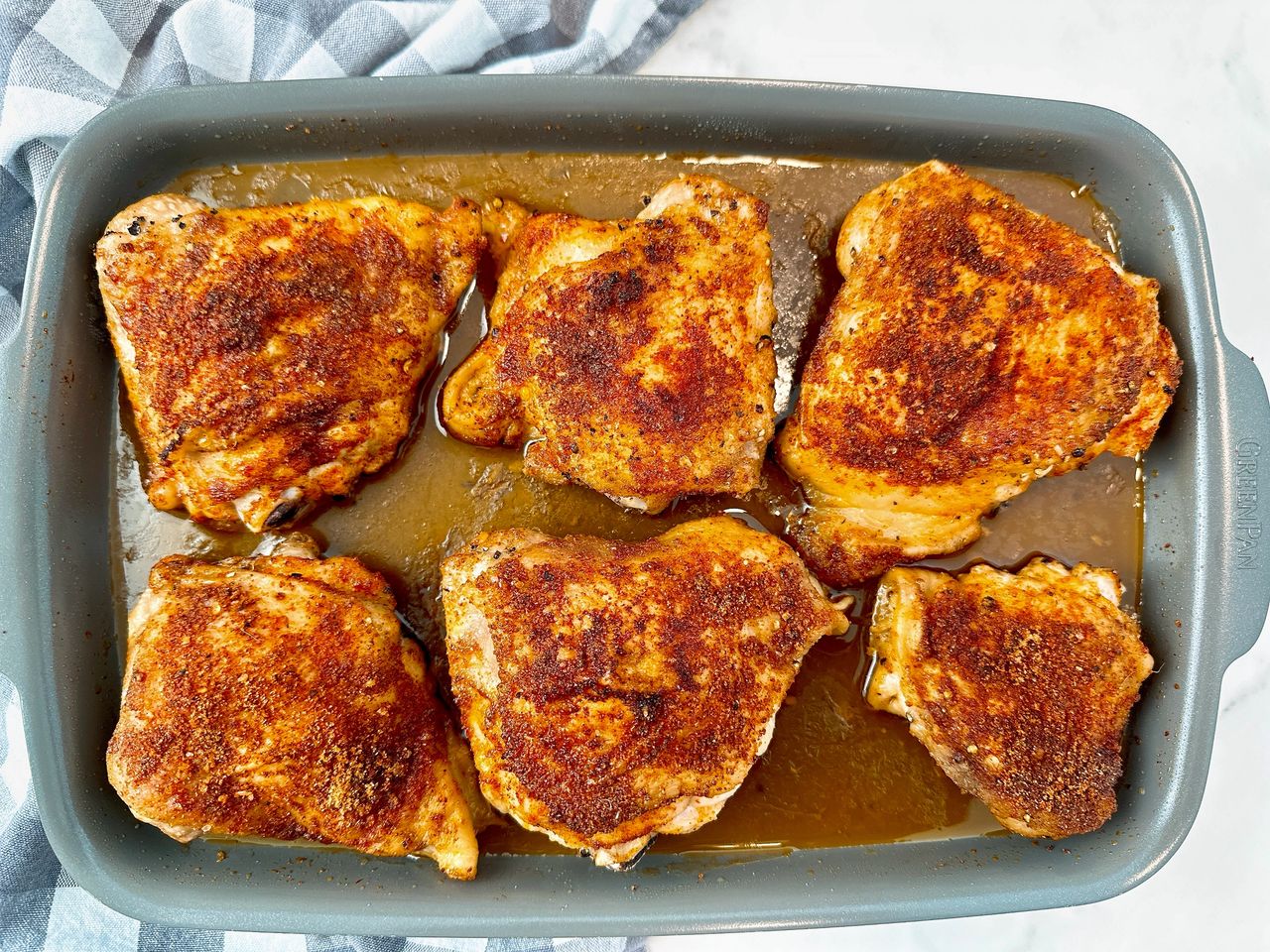 Baked Chicken Thighs (Crispy and Juicy!)