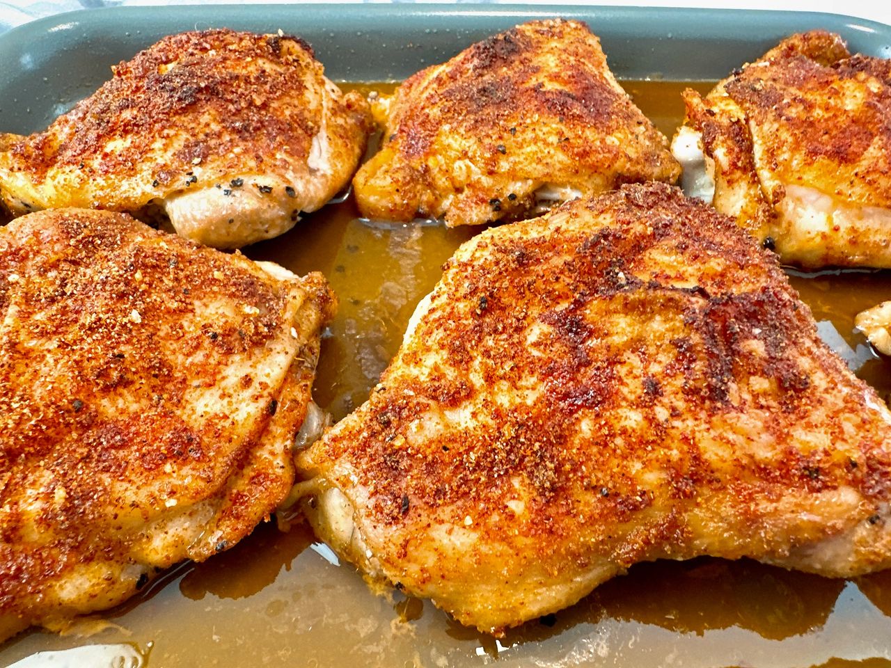 Best Baked Chicken Thighs - Crispy, Juicy, Sizzling