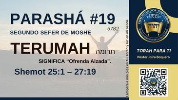 Parashá Terumah, Shemot 25:1-27:19, offering instructions in the Torah.
