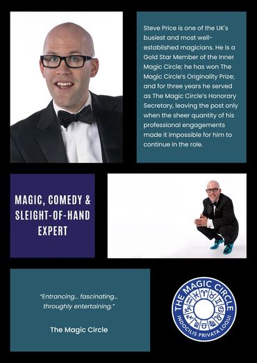 Steve Price is a Member of the Inner Magic Circle with Gold Star