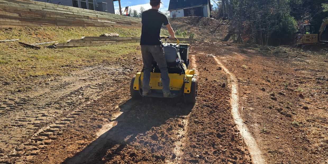 Aerating before planting grass is important for healthy growth. 