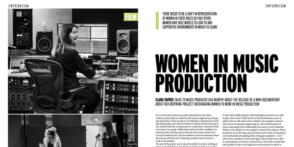 NARC. Magazine article about the Women in Music Production project on 26th May 2021.