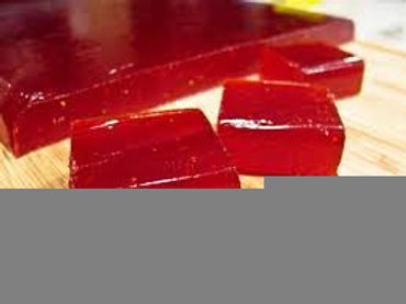 Cannabis infused Vegan, or gelatin free, gummies, known here as 'Jellies' made from fresh fruit.