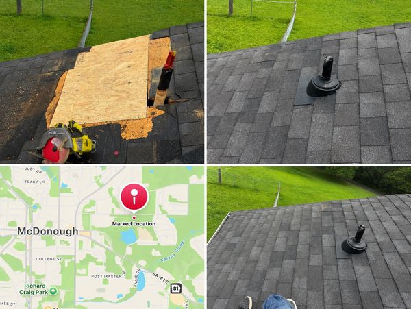 Shingle and pipe boot repair to give homeowners peace of mind! 