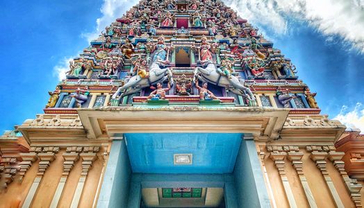 Sri Mahamariamman temple in Kuala Lumpur. Photo credit by Albert Pho