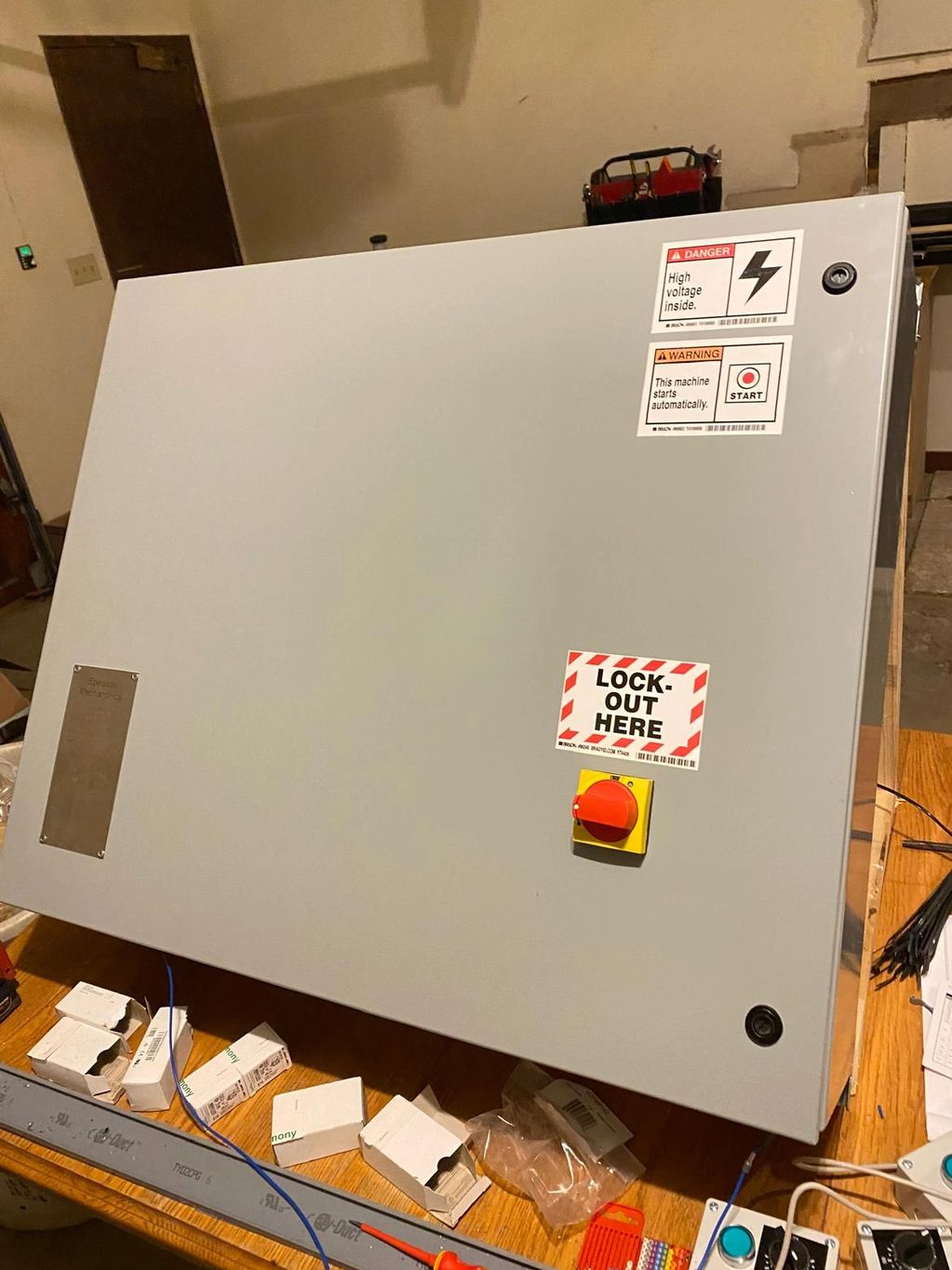 industrial control panel for conveyors