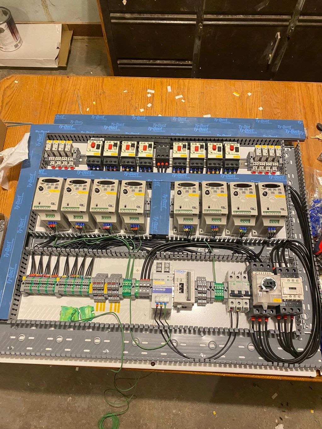 industrial control panel for conveyors