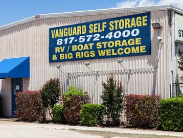 Vanguard Storage RV parking in Arlington, Texas