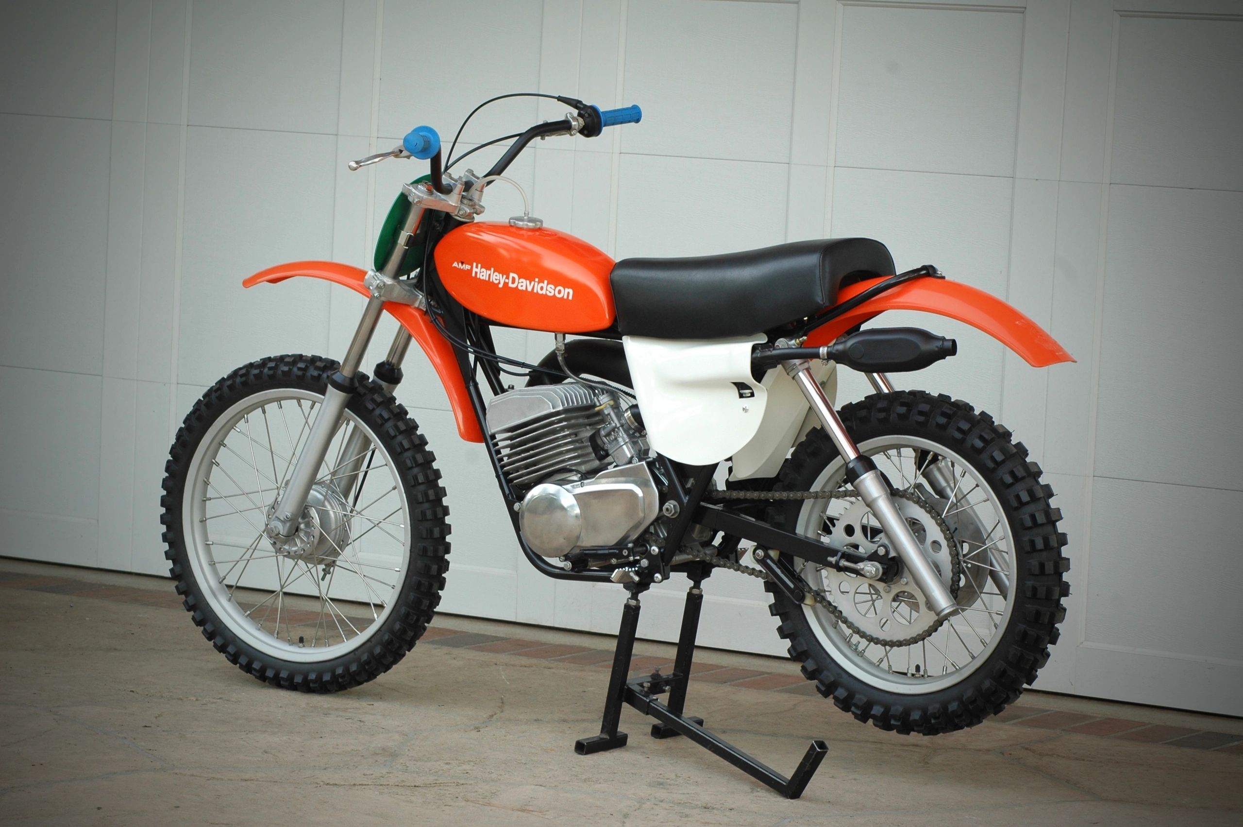 1975 Harley-Davidson MX250 Prototype restored vintage motocross bike