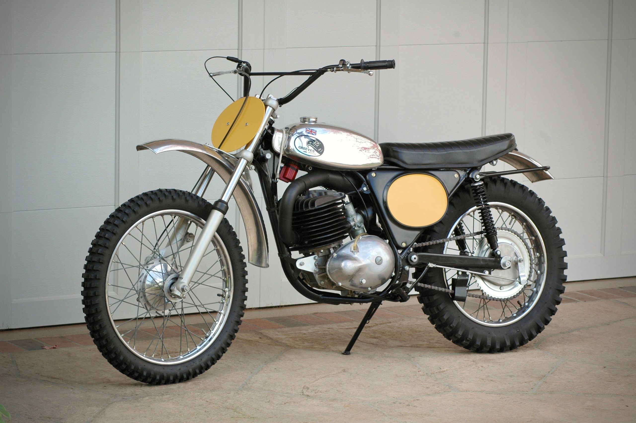 1973 Greeves 380 QUB vintage motocross race bike