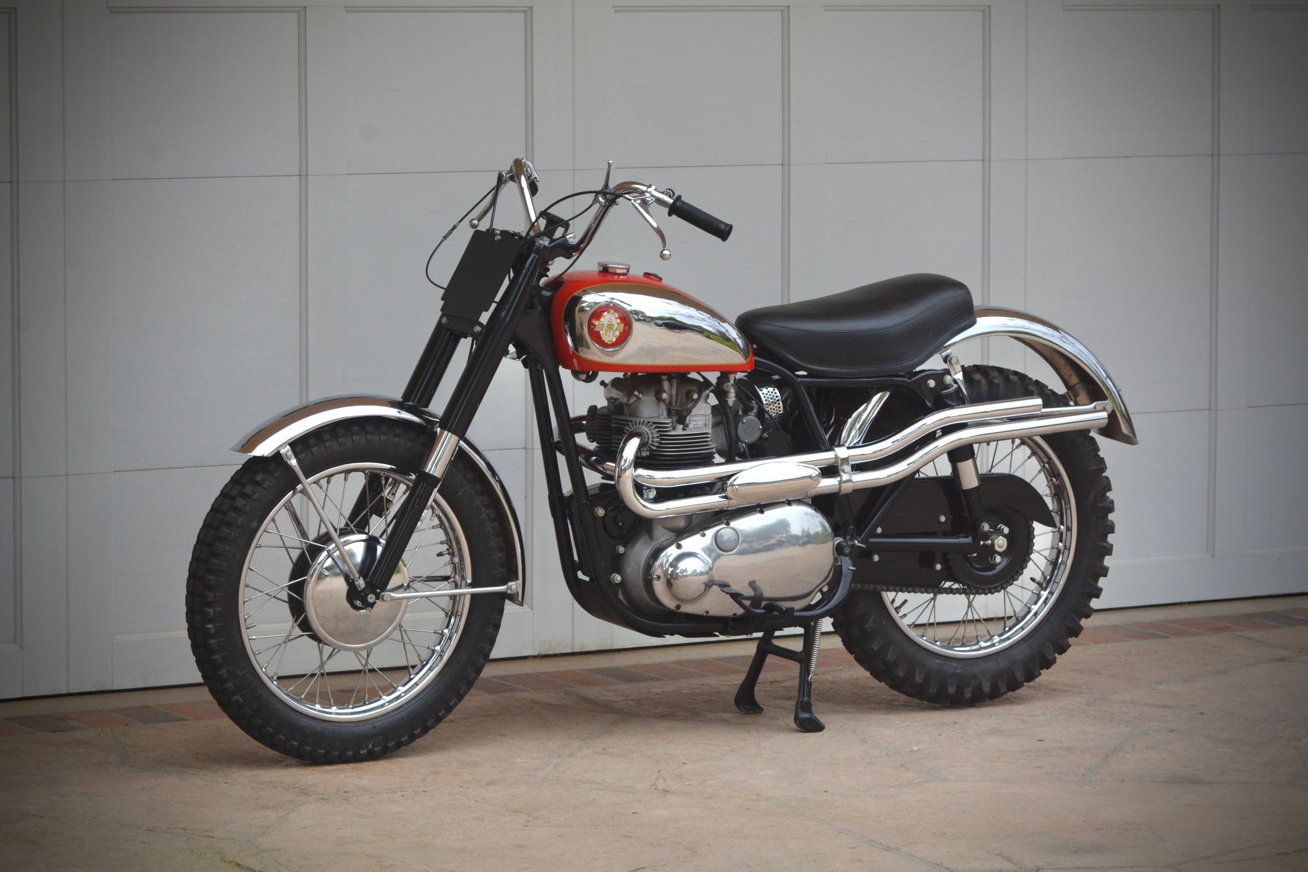 1959 BSA 650 Spitfire Scrambler restored vintage British scrambler bike