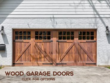 Wood garage door. New wood garage door. Wood garage doors.  New wood garage doors. Salida Co.