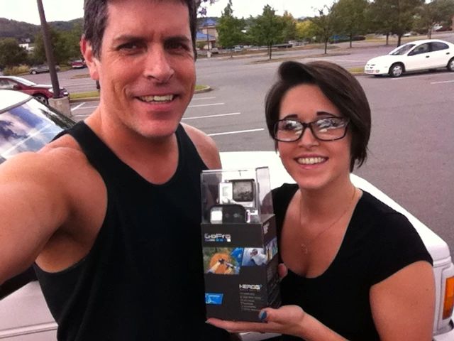 I took Stephanie to Best Buy and surprised her with a new GoPro camera for being creative.