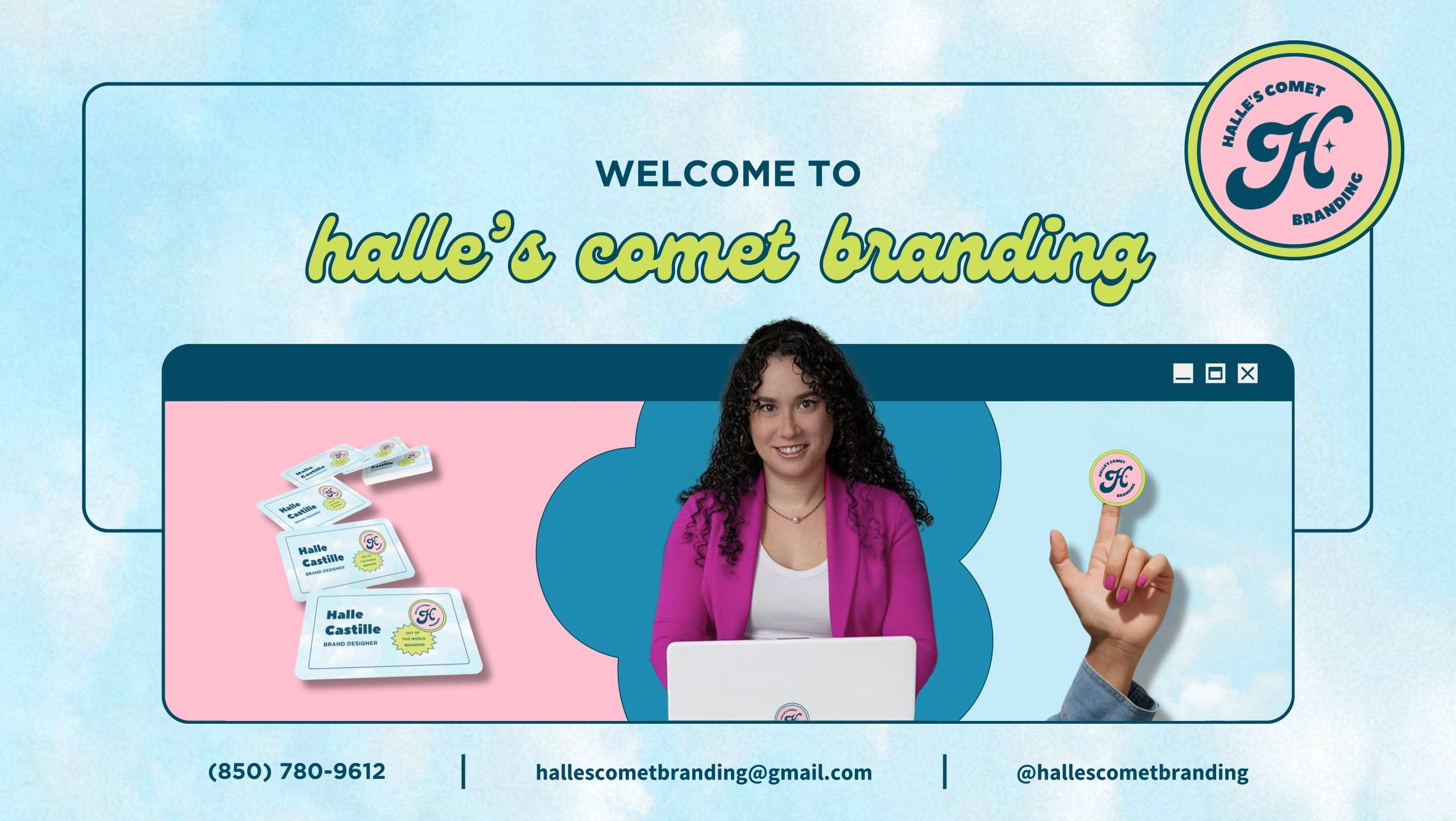 Pensacola Florida graphic designer creating custom marketing and branding package for small business