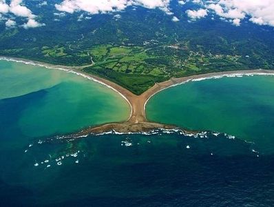 Whale tail Beach in Uvita Costa Rica