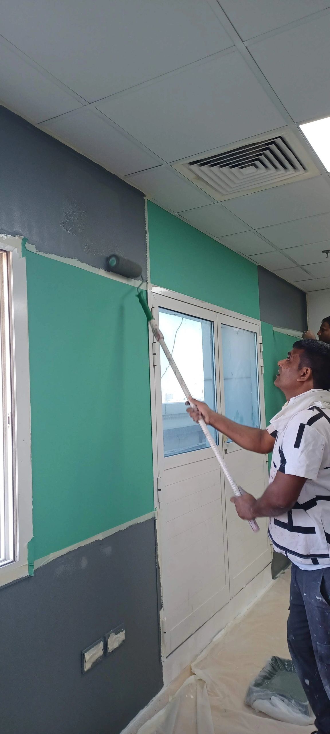 Wall Painting in Progress