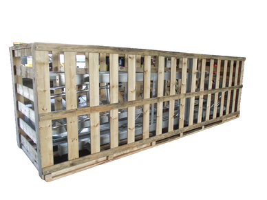 slipover crate / open slatted crate