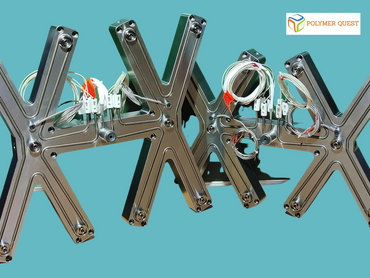 Fully Wired 8 Drop Hot Runner Systems with Heaters