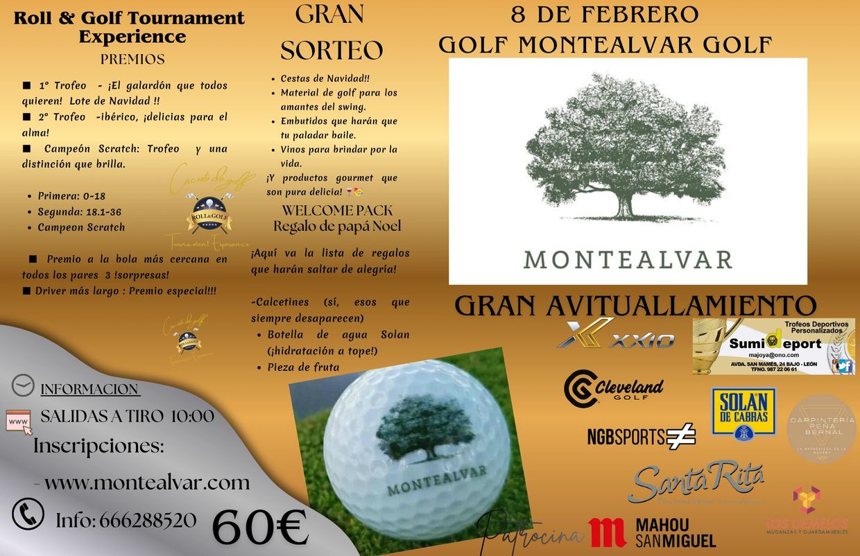 Próximo día 8 de Frbrero torneo en Montelavar Golf 