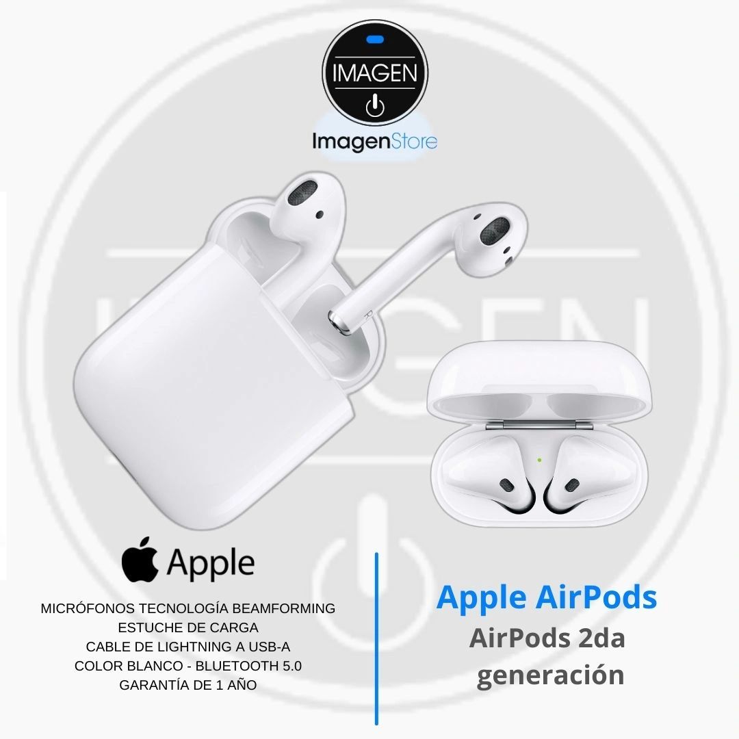 Apple AirPods - MV7N2AM/A - 2da Generacion