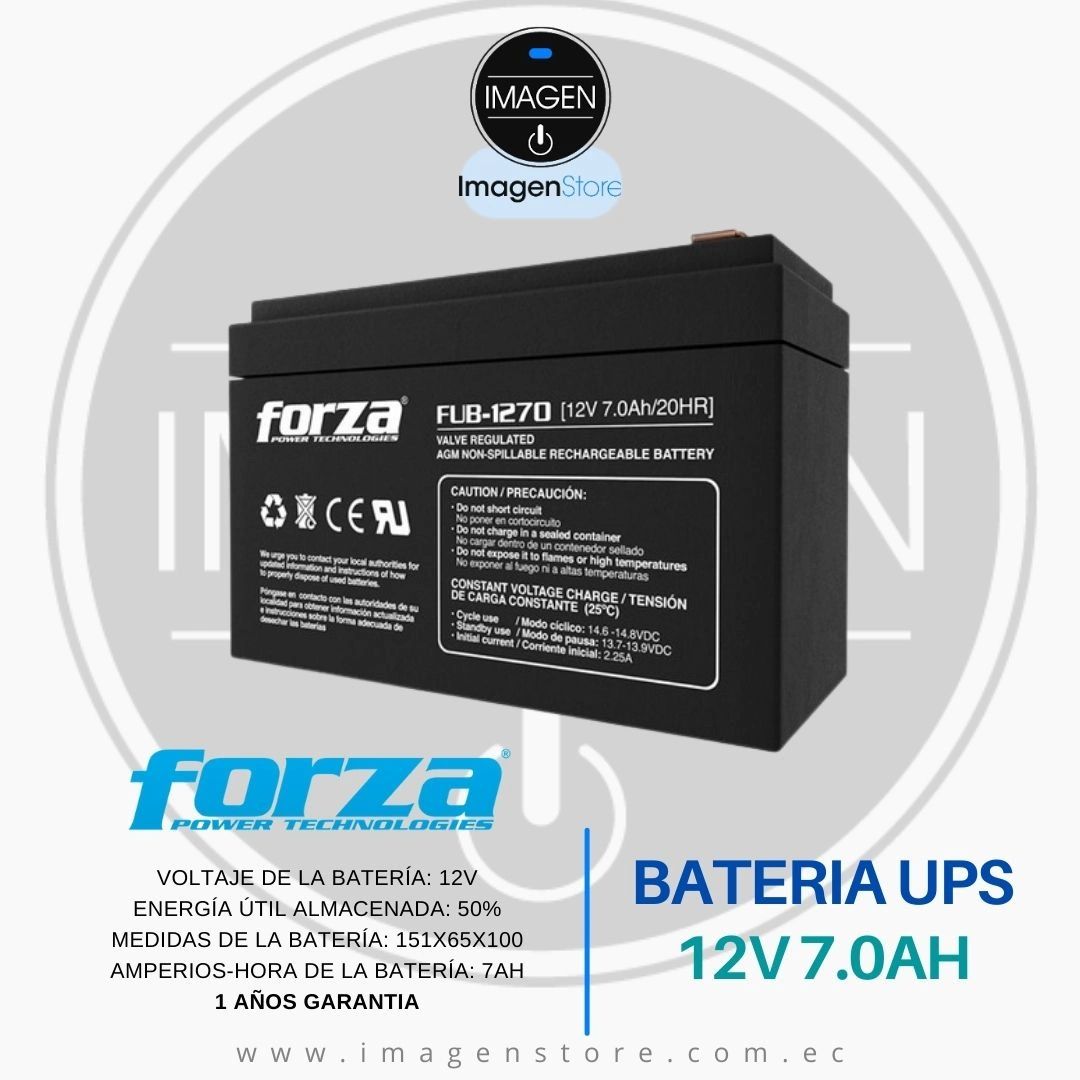 Batería para UPS FORZA FUB1290 12V 9Ah