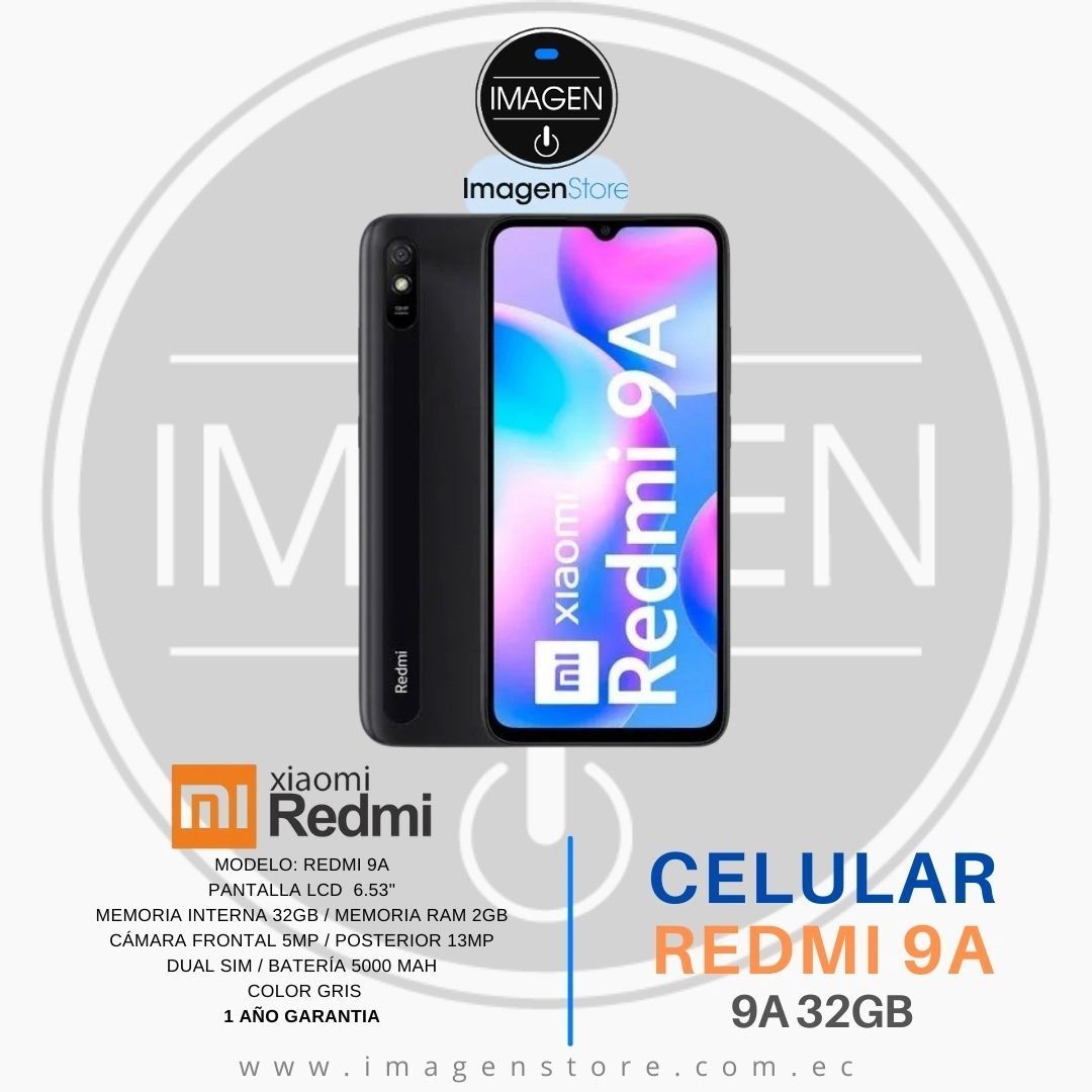 Celular Xiaomi Redmi 9A 32GB 2GB Gris
