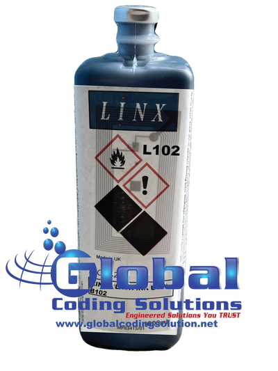 L102 Black Ink, Linx 10, domino ax series, linx 10, domino ax, leibinger, kba metronic, keyence,