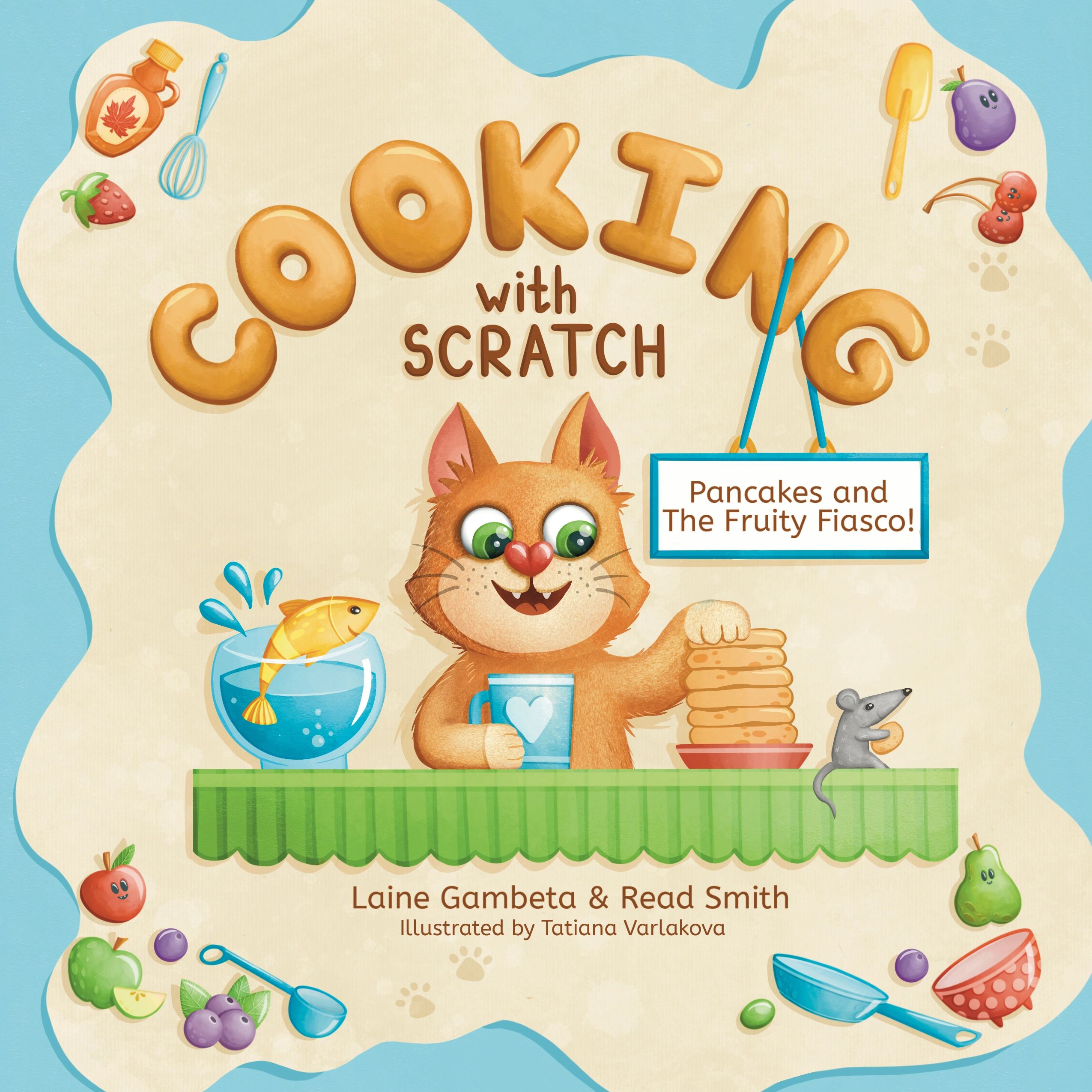Youth full color children's book cooking with scratch adventures in kitchen