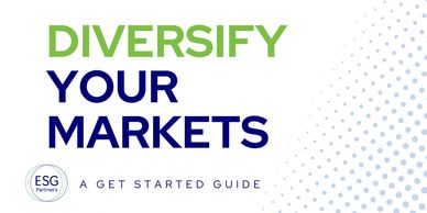 Guide titled 'Diversify Your Markets' by ESG Partners.