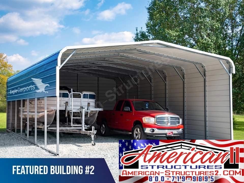 AMERICAN-STRUCTURES II - FB # 2 - 24X35X9 CUSTOM CARPORT - LOW AS $103. ...