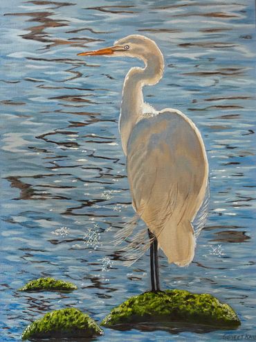 Sunlit Serenity, Oil on Canvas, 24"x18"