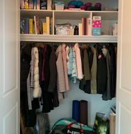 Entry Closet decluttered