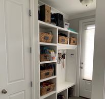 Mudroom decluttered