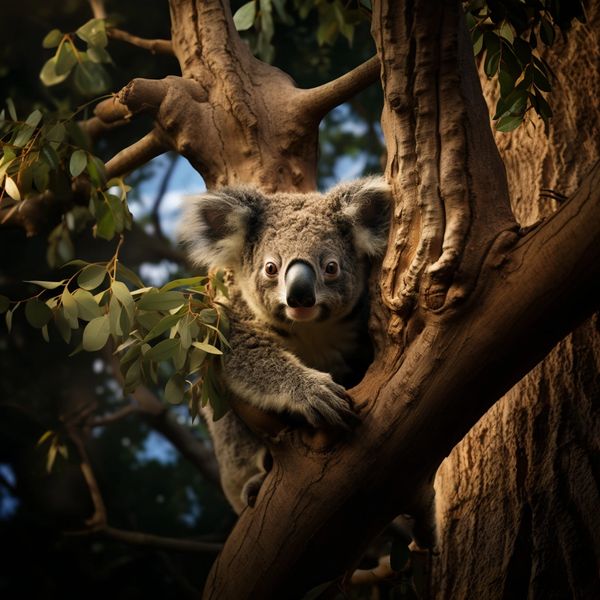 Inquisitive koala