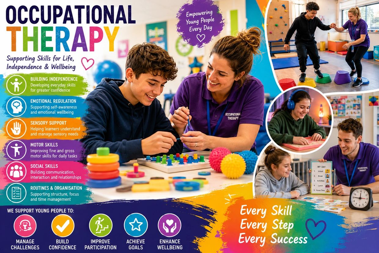 Occupational therapy supports young people in building life skills and confidence.