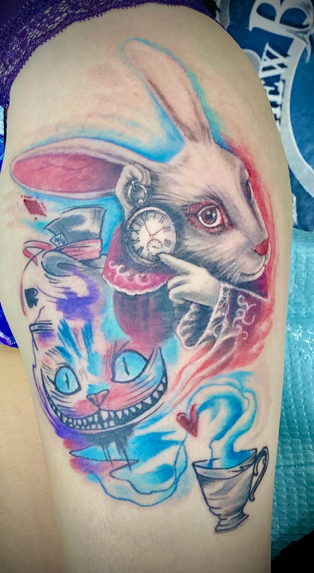 Alice in wonderland tattoo