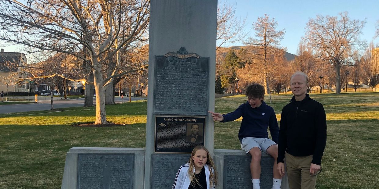 Utah Cavalry Marker in Salt Lake City