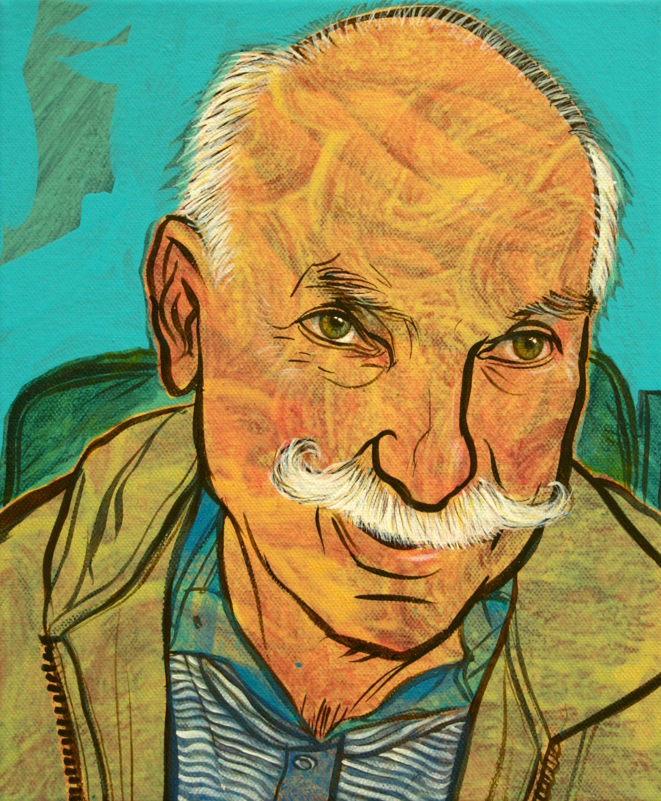 Roland, gouache & acrylic on canvas, 25x35 cm, 2012
