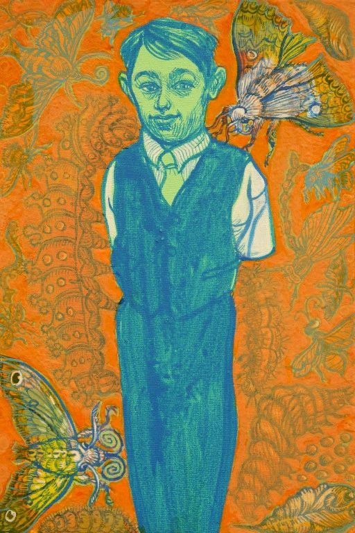 Metamorphosis, gouache & acrylic on canvas, 25x35 cm, 2015