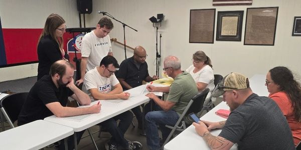 Hays YRs observing ballot counting procedures