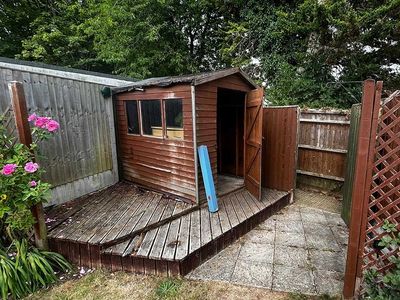 Shed and decking dismantle in Central Scotland with wooden structures removed safely.