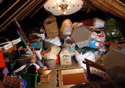 Loft clearance service removing household waste in Central Scotland