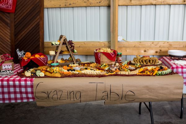 grazing table, charcuterie board for a birthday party