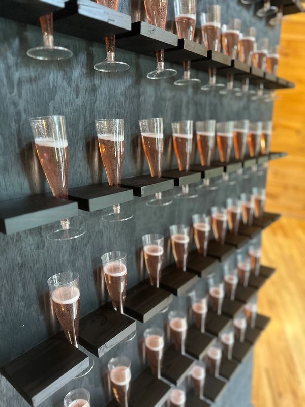 champagne wall